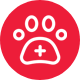 Here's an alt tag for the image: `Pet care medical logo`